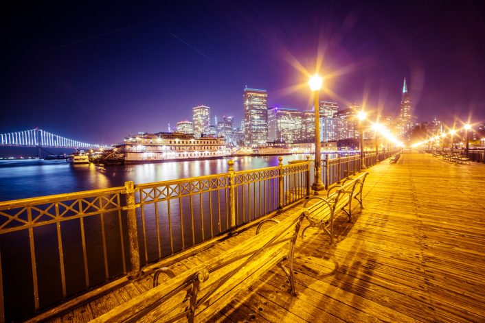 Old Pier and San Francisco Skyline